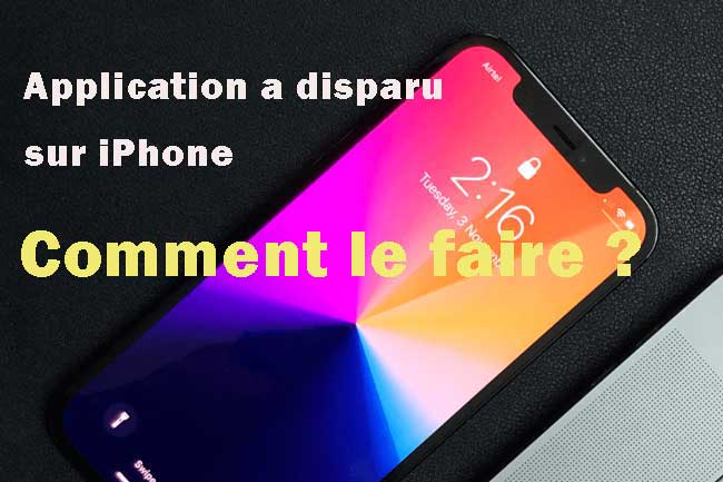 apps disparues sur iphone