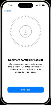 configurer face id sur iphone