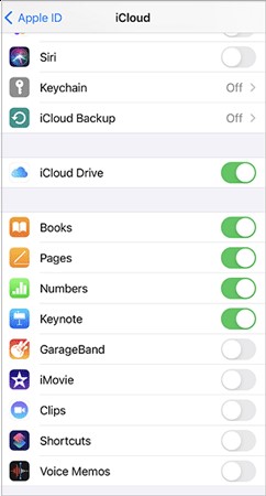 désactiver la synchronisation d'iwork avec iCloud