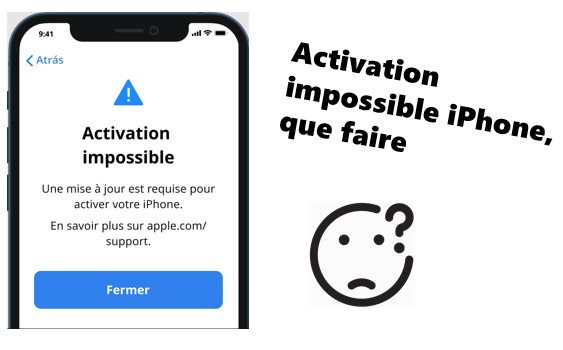 activation iphone impossible