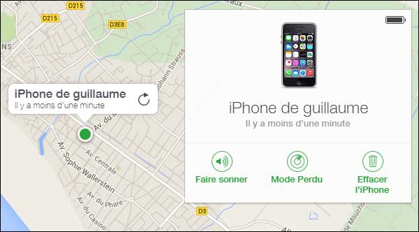 réinitialiser iphone en usine via icloud