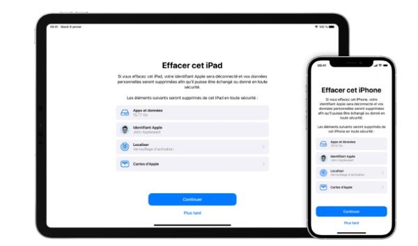 effacer cet iPhone avec Localiser