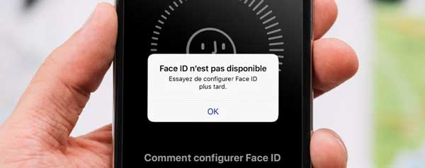 impossible d'activer face id sur iphone