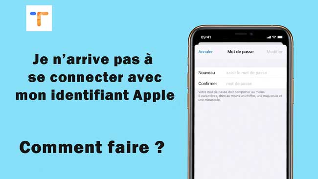 l'identifiant apple ne se connecte pas sur iphone