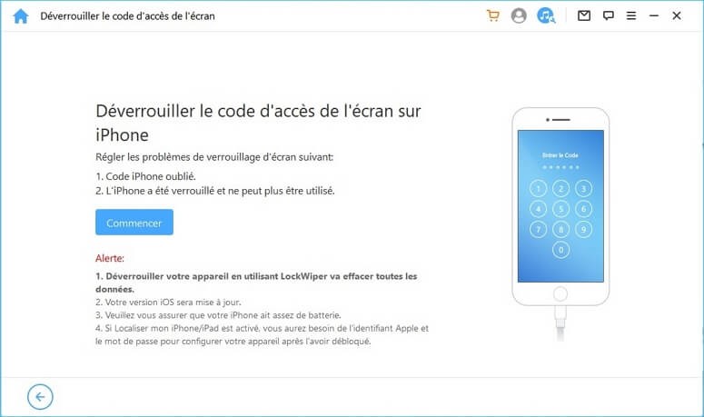 imyfone déverrouiller le code d’accès de l’écran