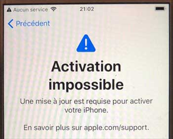 phone activation impossible