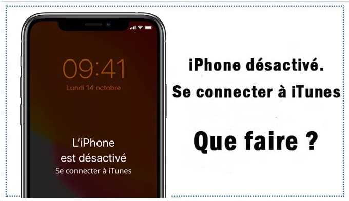 iPhone désactivé se connecter à iTunes