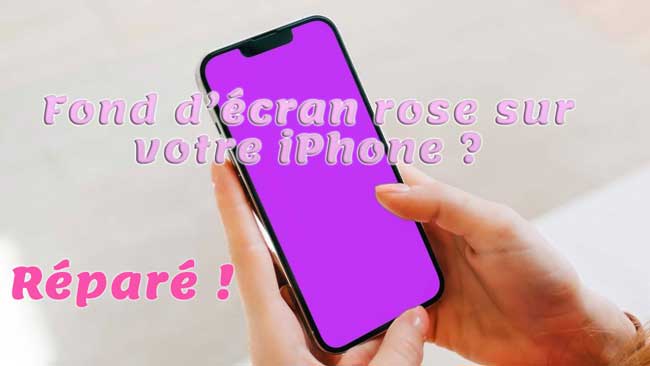 fond d'écran rose sur iphone