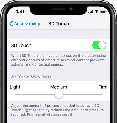 utiliser 3d touch pour prendre une capture d'écran iphone