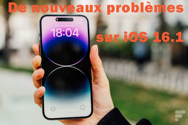 de nouveaux problèmes sur ios 16.1