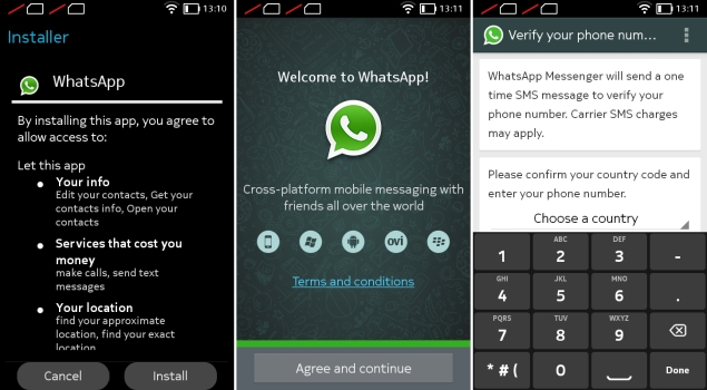 réinstaller l'application whatsapp