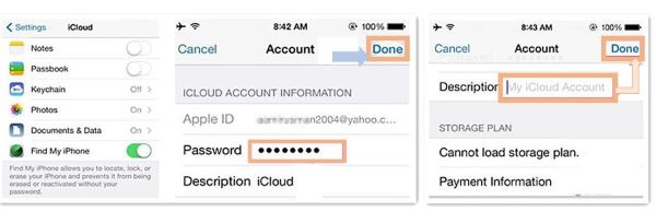 supprimer le compte iCloud des réglages de l'iPhone