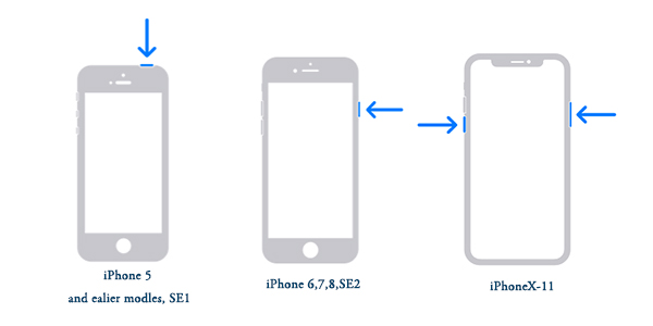 redémarrer l'iphone pour résoudre le problème 4010