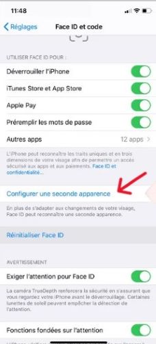 configurer une seconde apparence