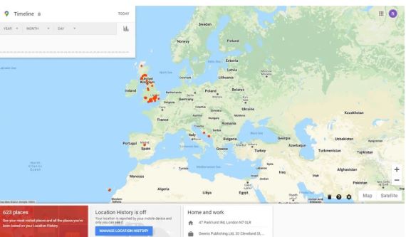 afficher les lieux sur Google Maps
