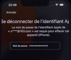 se deconnecter apple id