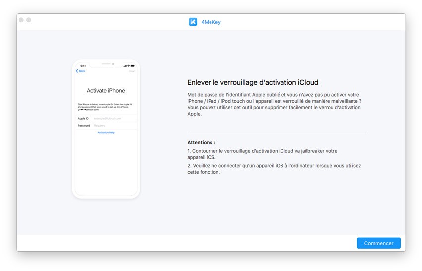  l’interface de Tenoshare 4ukey