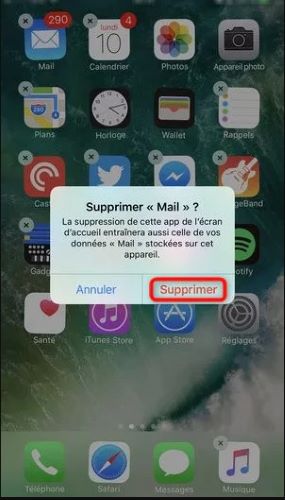 Désinstaller les applications non importantes