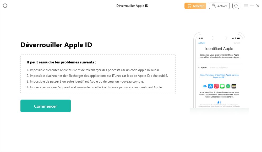 supprimer l’identifiant apple anyunlock