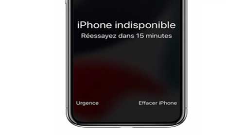 débloquer iphone indisponible via ios 15.2