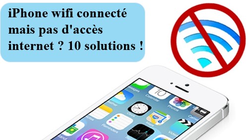 connecté en wifi mais pas internet